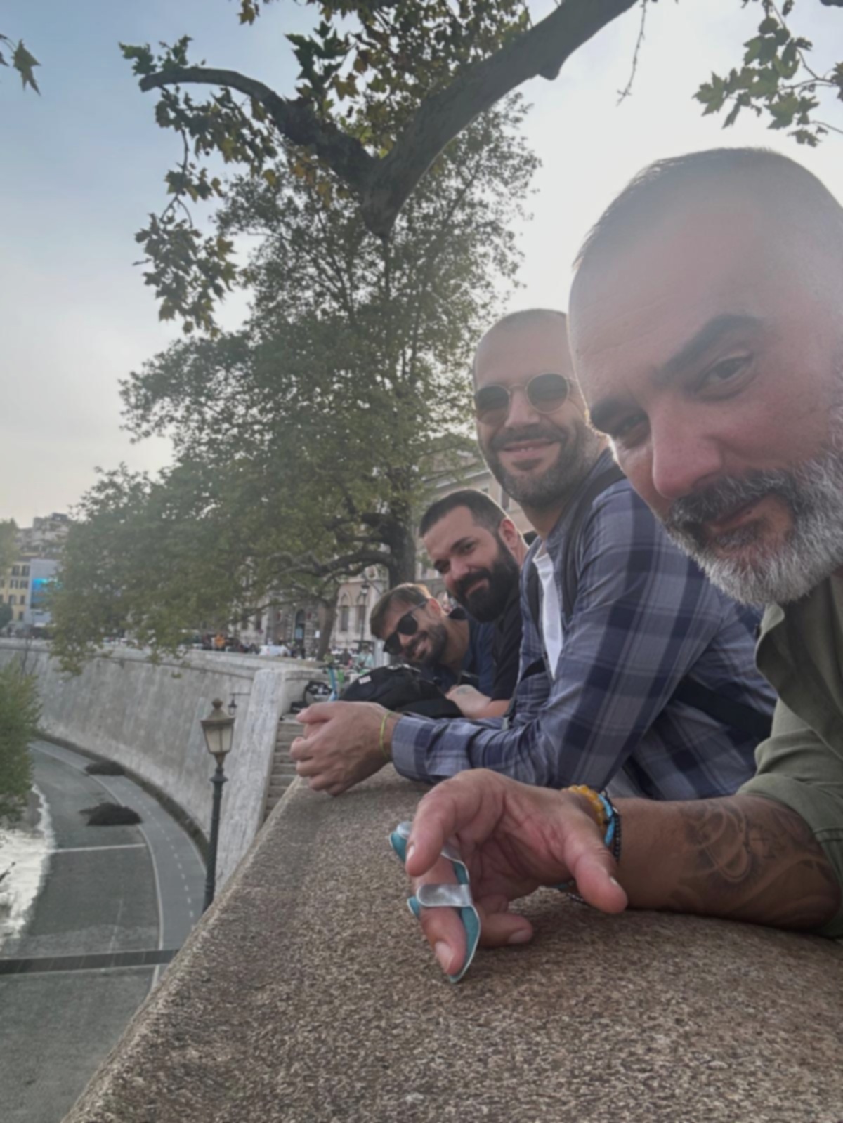 Fotografia di quattro amici